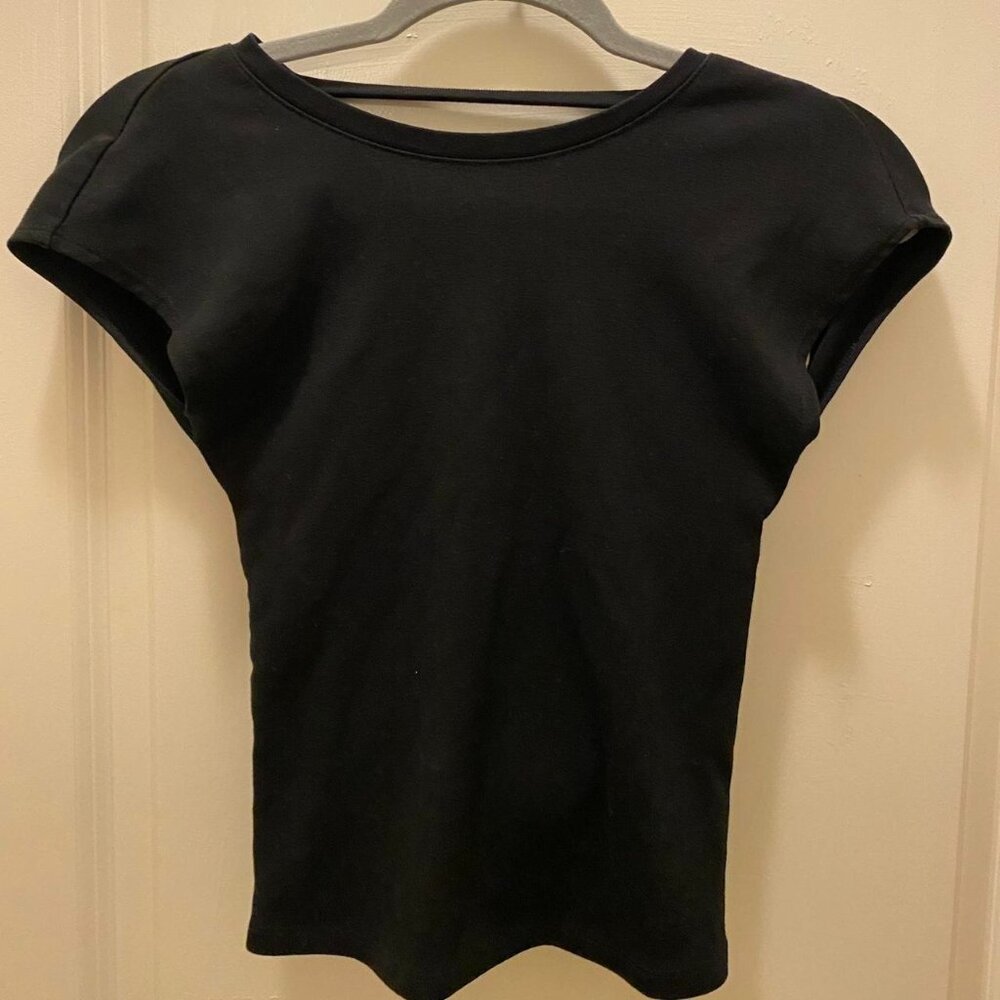 Zara Black Backless Top